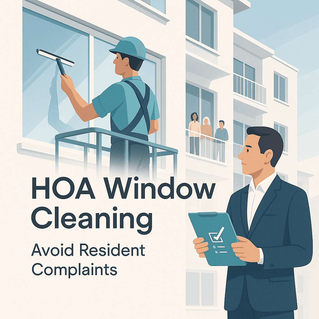 HOA Window Cleaning: How to Avoid Resident Complaints