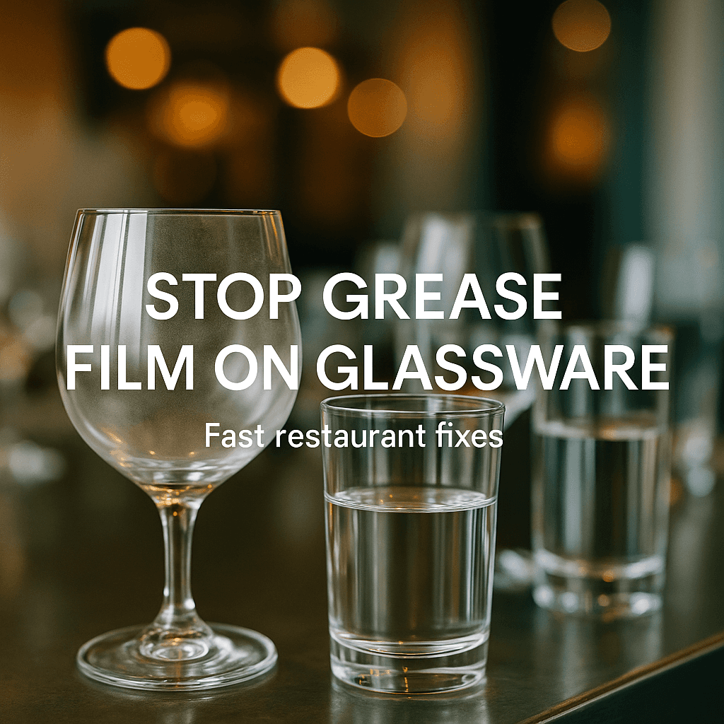 Restaurant Glass Grease Film: Fast Ways to Stop It