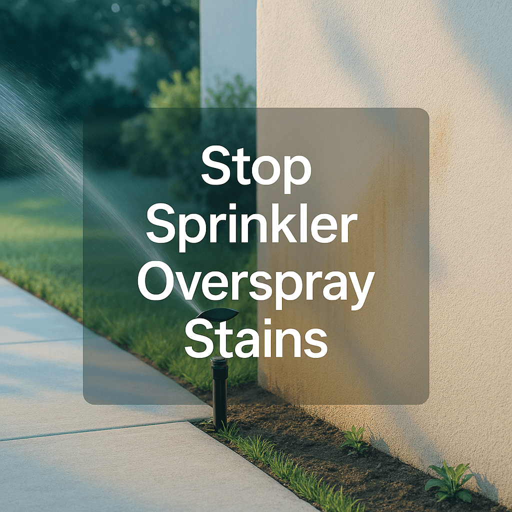 Sprinkler Overspray Stains: Stop Them at the Source