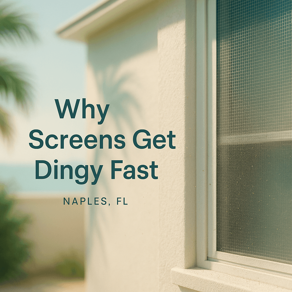 The #1 Reason Naples Screens Get Dingy Fast