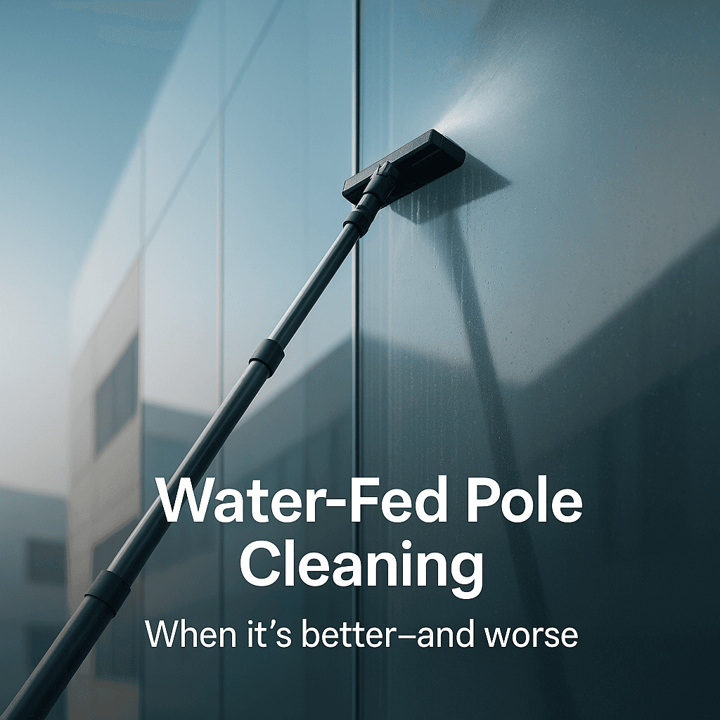 Water-Fed Pole Cleaning: When It’s Better (and worse)