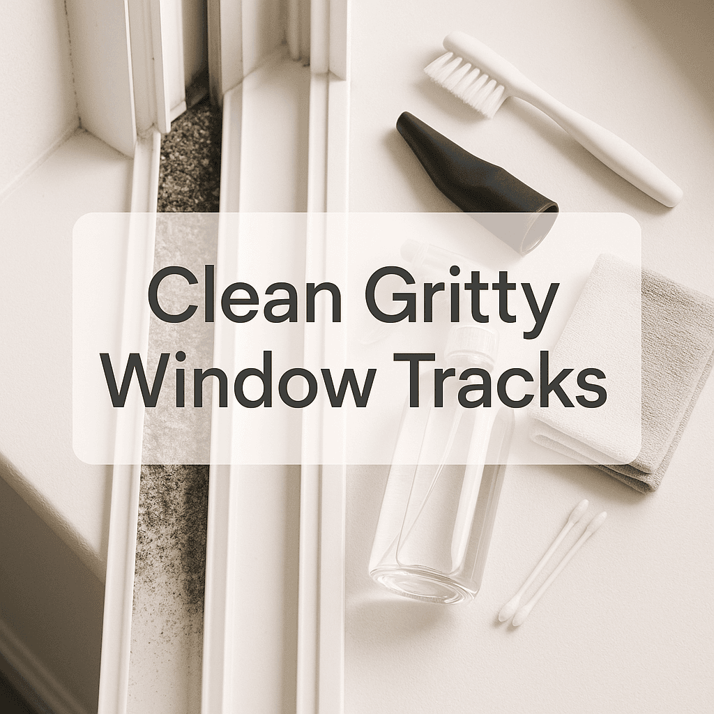 Window Tracks Full of Grit? A Safe Cleanout Method